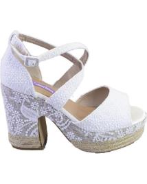 Sandálias de Mulher MANDARINA PARIS ALPARGATAS DE MUJER BLANCO