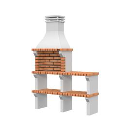 Churrasqueira com Bancada Faro Tijolo Matizado