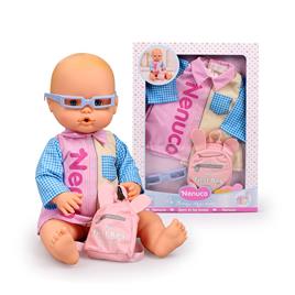 Boneca Nenuco Roupa Bata Escolar 42cm
