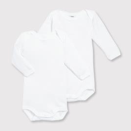 Petit Bateau Lote de 2 bodies, 3 meses - 3 anos