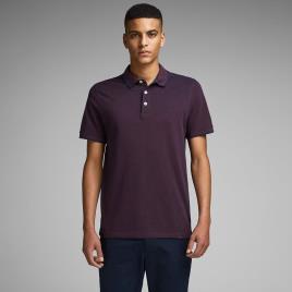 Jack & Jones Polo de mangas curtas, em malha piqué 