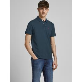 Jack & Jones Polo de mangas curtas, em malha piqué