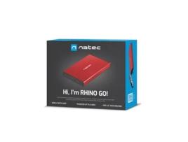 Caja Externa  Rhino GO Disco Duro 2,5 USB 3.0 Sata Roja