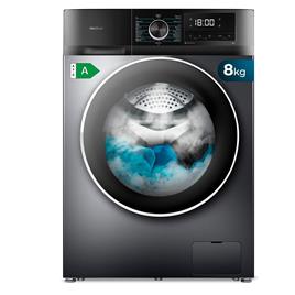 Lavadora Libre Instalación - Cecotec Bolero DressCode 8500 , 8 kg, 1400 rpm, Motor Inverter Plus, Inox Oscuro
