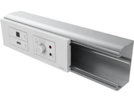 Techconnect Modular AV Faceplate - Belgian 65MM Surround - Frame Which Accommodates Four Modules - Fits to Standard 65MM LE Grand Cable Canal - 210 X 68 X 20 MM - Plastic - White