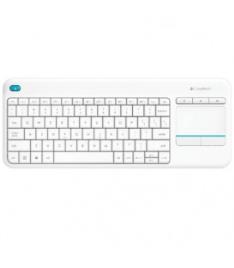K400 Plus Teclado RF Wireless Qwertz Alemão Branco