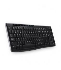K270 Teclado RF Wireless Qwerty Inglês Preto