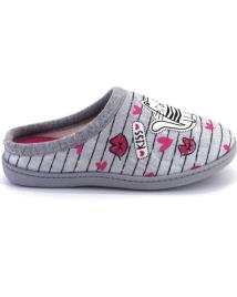 Pantufas de Mulher PLUMAFLEX ROAL 12317 ZAPATILLAS DE CASA DE MUJER GRIS