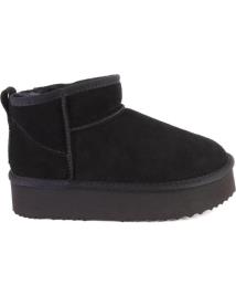 Botins de Mulher KELARA K41209 BOTINES DE MUJER ANTE SERRAJE NEGRO