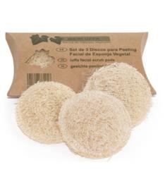 Luffa Discos Vegetales Limpieza Facial 3 Und