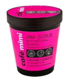 Cafe Mimi Jam-Scrub With Natural Berries Strawberry - Raspberry 270Gr