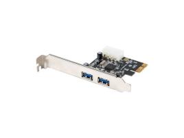 Tarjeta PCI  Express 2X USB 3.1 GEN1 Hembra LOW Profile Bracket