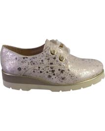 Sapatos de Mulher NIVAL NEREA AFTA ZAPATOS CON CORDONES DE MUJER PIEL PLATINO
