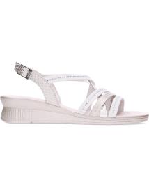 Sandálias de Mulher 24 HORAS SANDALIA DE TIRAS PARA MUJER 26519 PLATINO