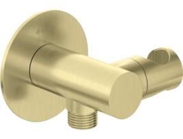 Round Angled Connector With Handset Holder Deante
