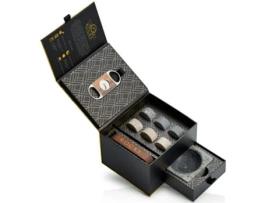 Conjunto para Whiskey The Gentleman'S Set Cigar Aficionado R.O.C.K.S. WHISKEY CHILLING STONES