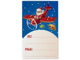 Livro Rollo 250 Etiquetas Navidad Avion Nombres De Desconocido (espanhol)