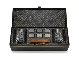 Conjunto para Whiskey The Connoisseur'S Set Palm Glass Edition R.O.C.K.S. WHISKEY CHILLING STONES
