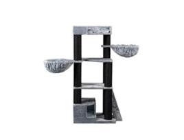 Árvores para Gato Corner Coon Blackline Cinza Claro