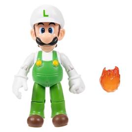 Figura Luigi Fuego 10 Cm Con Bola Colección Super Mario 42448 Lf Jakks