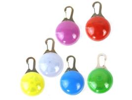 Led Coleira de Cachorro Gato Pingente Luzes Piscando Lâmpada de Colarinho Ao Ar Livre Caminhada Noturna 6 Peças TOPOFLY