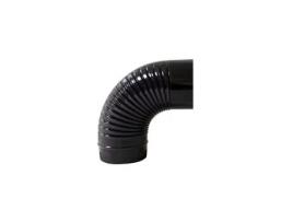 Cotovelo De Fogão 200mm Preto Vitrificado 90º Exojo