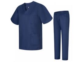 Uniforme MISEMIYA Poli?ster Mulher (L - Azul Marinho)