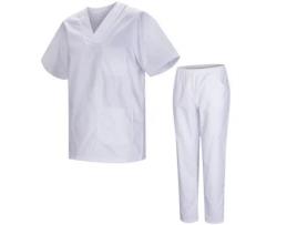 Uniforme MISEMIYA Poli?ster Mulher (3XL - Branco)