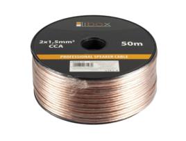 Kabel Glosnikowy 2x1,50mm Lb0008 50 Audio Cable 50 M Transparent Libox