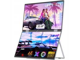 Monitor Portátil Uperfect Dobrável Dual 1080p 60Hz Type C VESA IPS