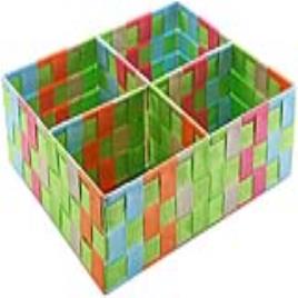 Cesta Multiusos 4 Compartimentos (27 x 10 x 32 cm)