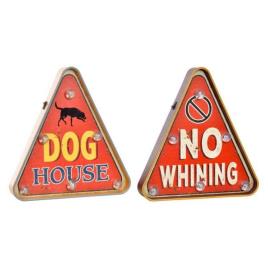 Luminária  Dog House / No Whining (2 pcs) (30 x 5 x 32 cm)