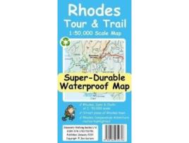 Livro Rhodes Tour And Trail Map De Jan Kostura (inglês)