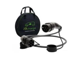 Cabo Carregamento 7 5Mts Trifásico 22Kw T2/T2 Mennekes Bolsa I9CHARGE