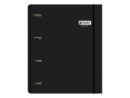 Livro Carpebloc A4 4 Anillas 35mm Con Recambio 100 Hojas 80 G. 5 Colores De Banda Color Negro De Desconocido (espanhol)