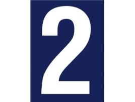 Número Adesivo Rua Número 2 No Cartão Novap