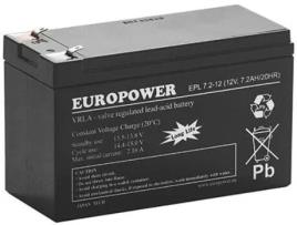 Agm Battery Europower Epl Series 12v 7.2ah T1
