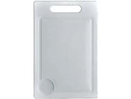 Tábua De Corte Alumínio E Plástico 29 X 19 Cm Plástico Branco Recesso Para Suco Aluminium Et Plastique