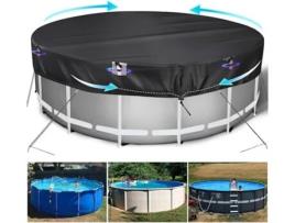 Cobertura de Piscina Desmontável para Uma Piscina Inflável Redonda 8Ft MAOYI