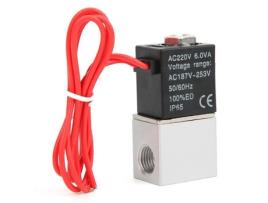 Válvula solenóide Dioche - Corpo em liga de alumínio - Água Ar Óleo - 220 VCA (G1/4 pol.) DIOCHE