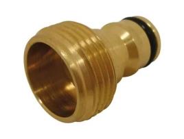 Adaptador Macho Automático De Latão Raco Expert 20x27 Amarelo Ouro