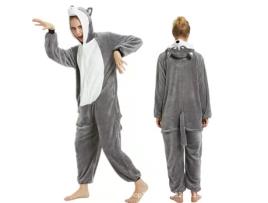Robe Loungewear,Flow Preto Husky Zip-Up Bodysuit-Xl FPSP