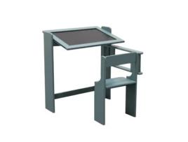MUEBLEAR Secretária de Quadro de Giz Desdobrável Cor Verde