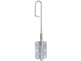 Fechadura Baioneta Afbat 14 L400mm Zincado Branco Polido Montagem Saliente Zinco 5 Pinos