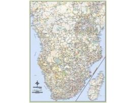 Livro Africa Wall Map De Tracks4africa Tracks4africa (inglês)