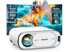 Jimeo E30 4k Wifi Bluetooth Projetor de vídeo 25000l