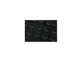 Rolo 10x1mt Piso Borracha 3mm Círculo Preto 122540 Gol