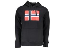 NORWAY 1963 Suéter com Carapuço Preto 2Xl