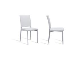 Cadeira de Cozinha PORTUS Canela (80x40x46 cm - Polipele - Branco - 2 Un)