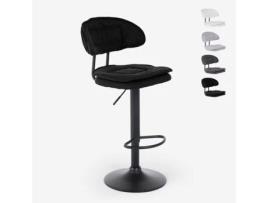 Moderno ajustável cozinha bar banco acolchoado tecido Nashville Superstool